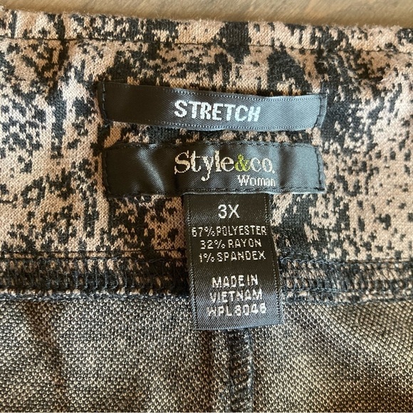 NWT Style & Co. Stretch Comfort Waist Mini Skirt Snakeskin Print 3X - Picture 6 of 9